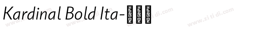 Kardinal Bold Ita字体转换